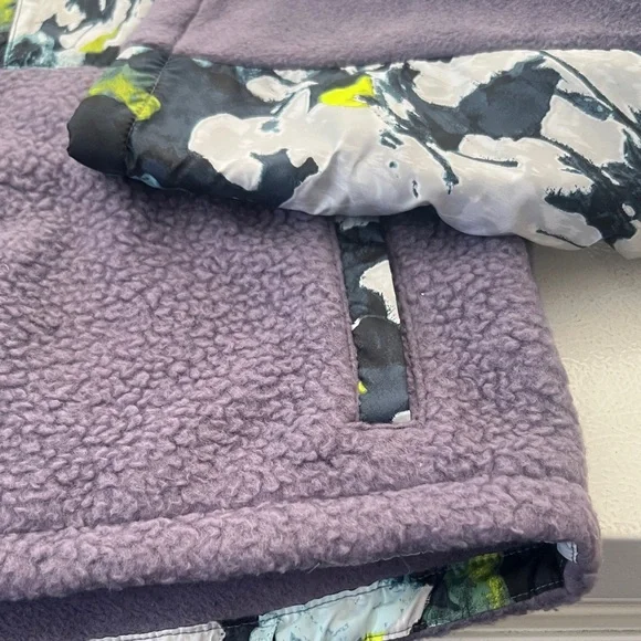 The North Face Kids Purple and Floral Fleece Jacket